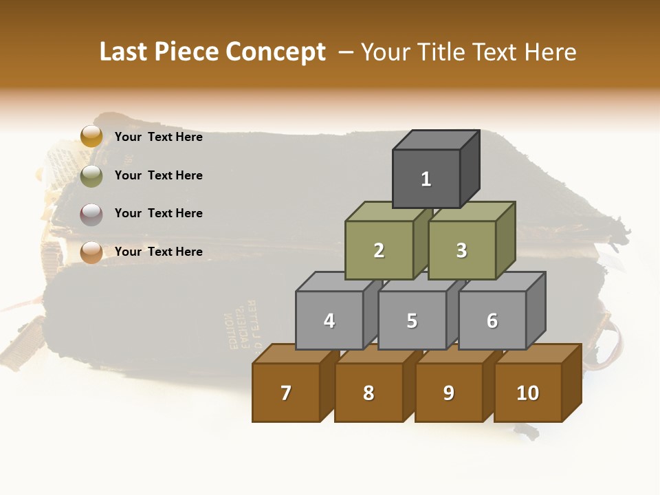 A Couple Of Black Books Sitting On Top Of Each Other PowerPoint Template