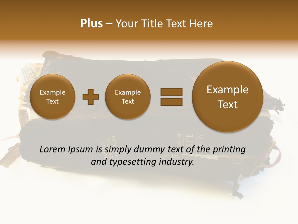 A Couple Of Black Books Sitting On Top Of Each Other PowerPoint Template