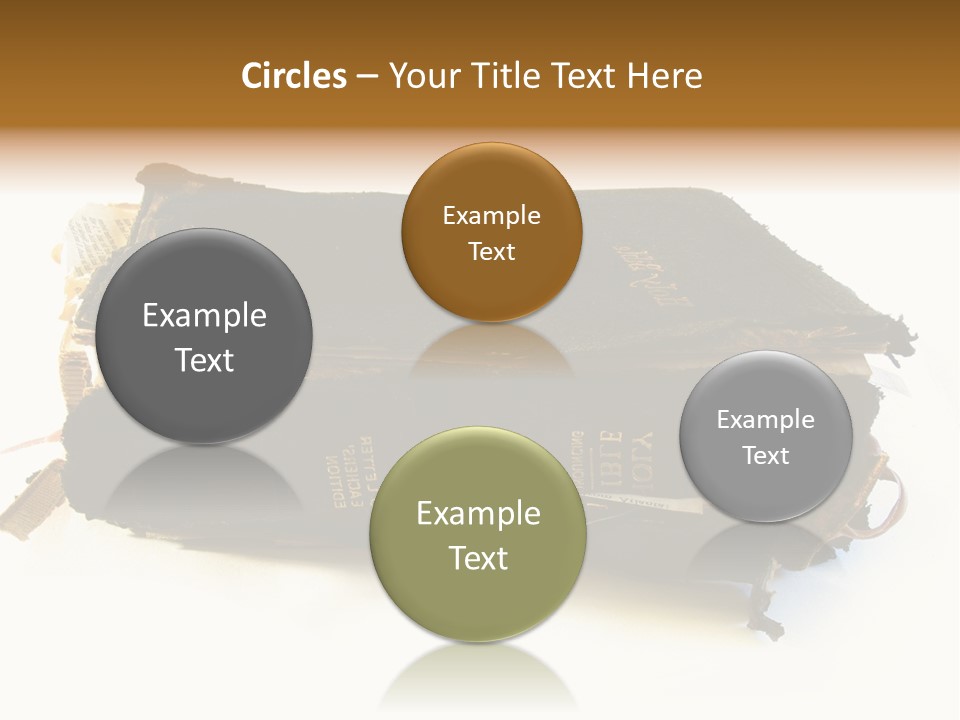 A Couple Of Black Books Sitting On Top Of Each Other PowerPoint Template