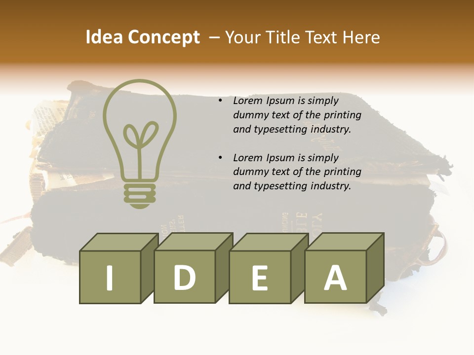 A Couple Of Black Books Sitting On Top Of Each Other PowerPoint Template