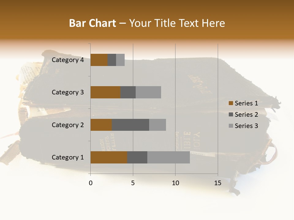 A Couple Of Black Books Sitting On Top Of Each Other PowerPoint Template