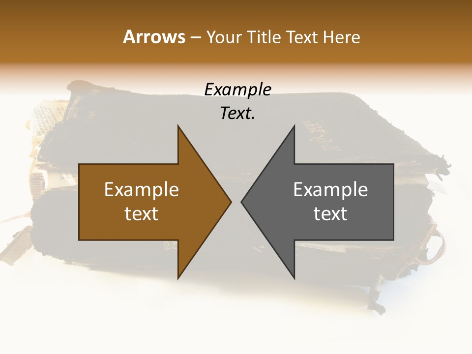 A Couple Of Black Books Sitting On Top Of Each Other PowerPoint Template