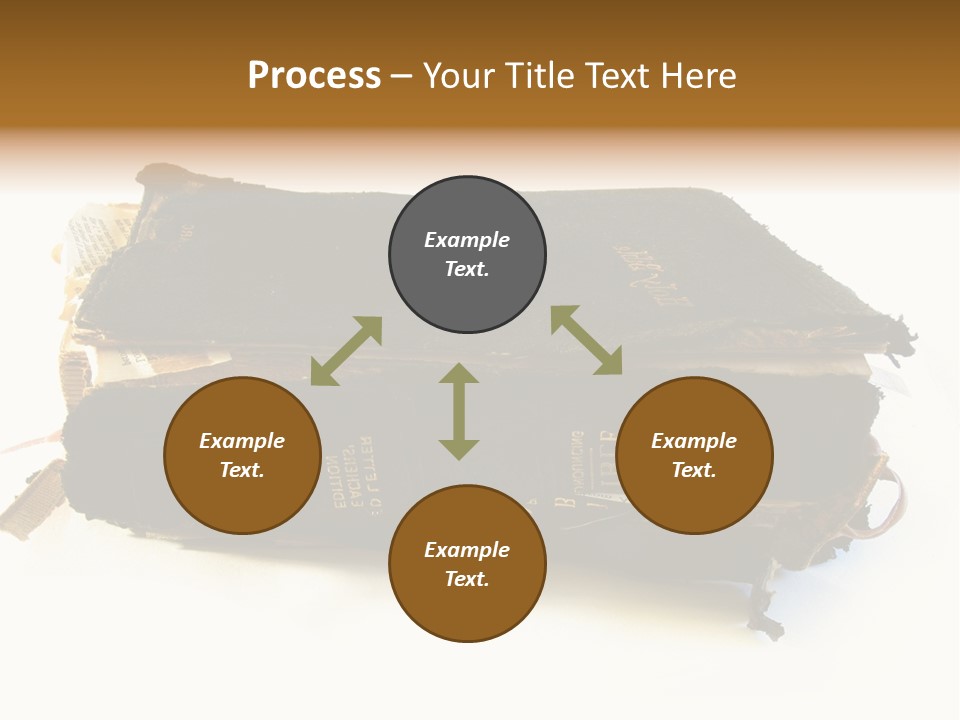 A Couple Of Black Books Sitting On Top Of Each Other PowerPoint Template