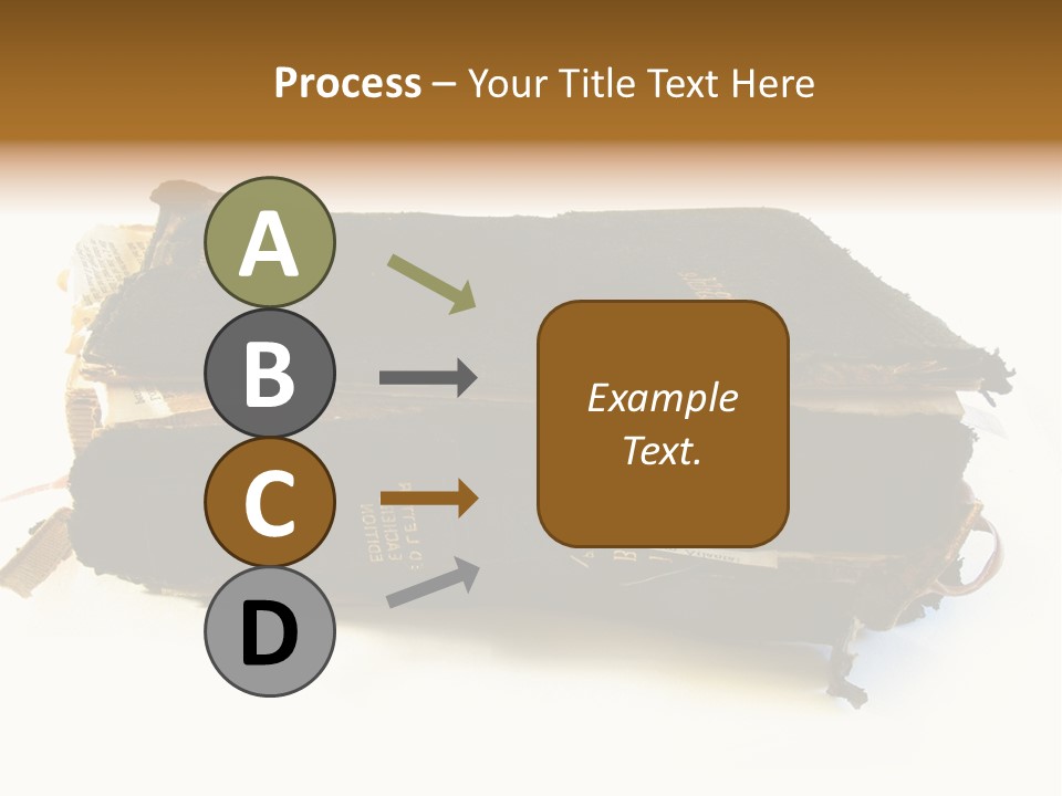 A Couple Of Black Books Sitting On Top Of Each Other PowerPoint Template