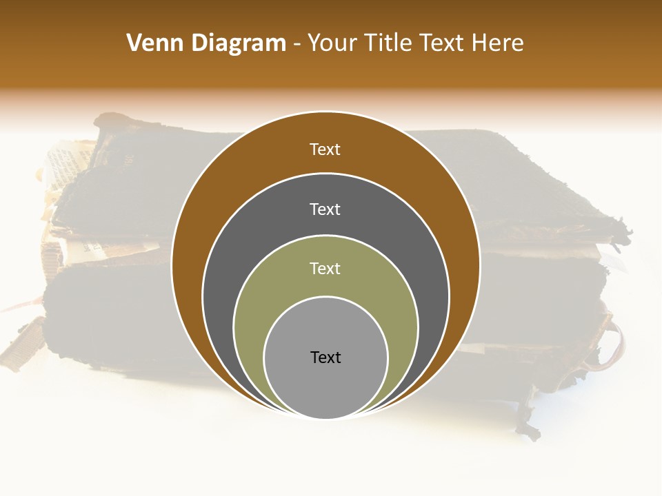 A Couple Of Black Books Sitting On Top Of Each Other PowerPoint Template