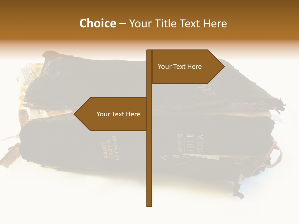 A Couple Of Black Books Sitting On Top Of Each Other PowerPoint Template