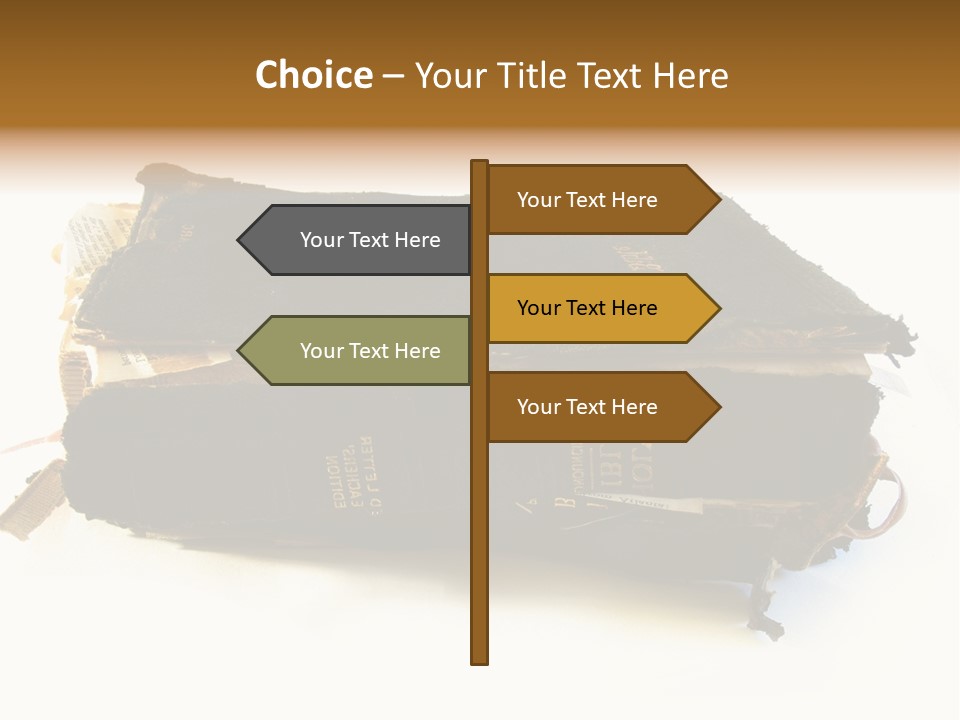 A Couple Of Black Books Sitting On Top Of Each Other PowerPoint Template