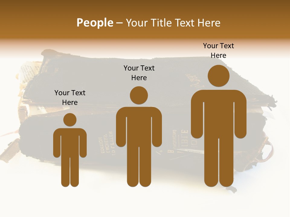 A Couple Of Black Books Sitting On Top Of Each Other PowerPoint Template