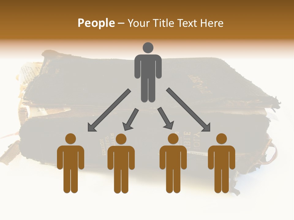 A Couple Of Black Books Sitting On Top Of Each Other PowerPoint Template