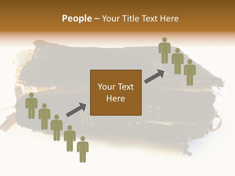 A Couple Of Black Books Sitting On Top Of Each Other PowerPoint Template