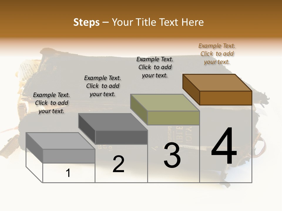 A Couple Of Black Books Sitting On Top Of Each Other PowerPoint Template