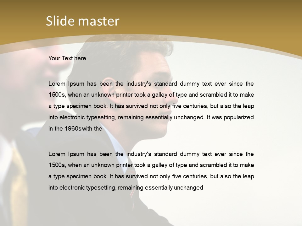 Man Close Young PowerPoint Template