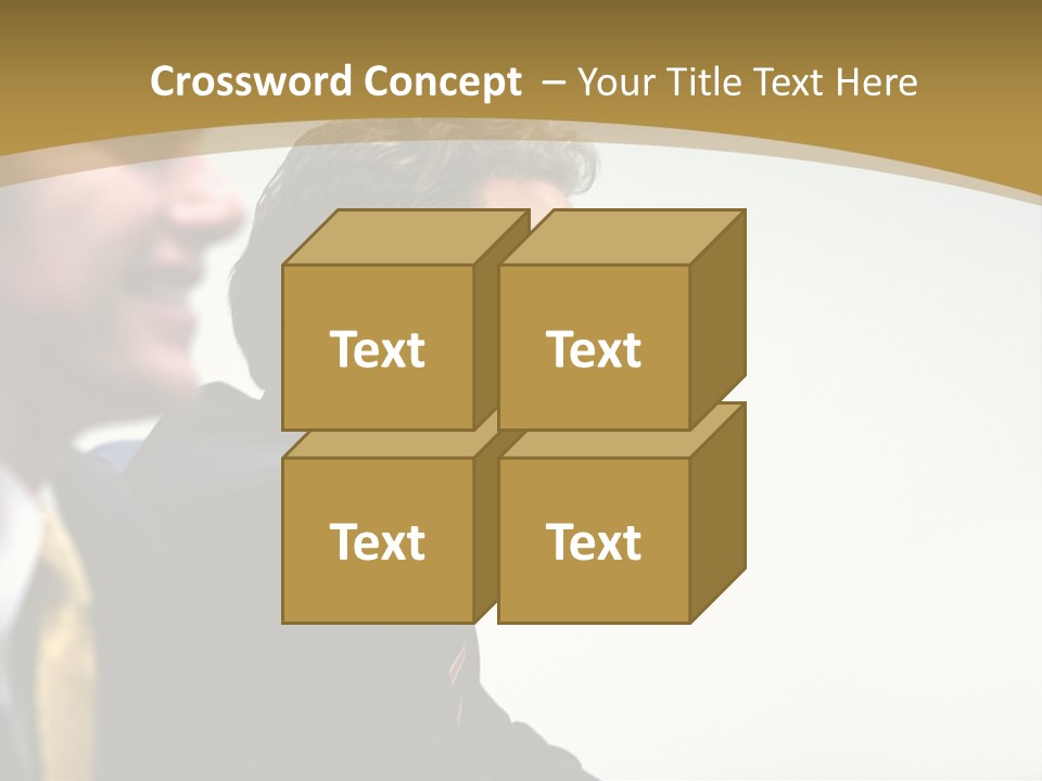 Man Close Young PowerPoint Template