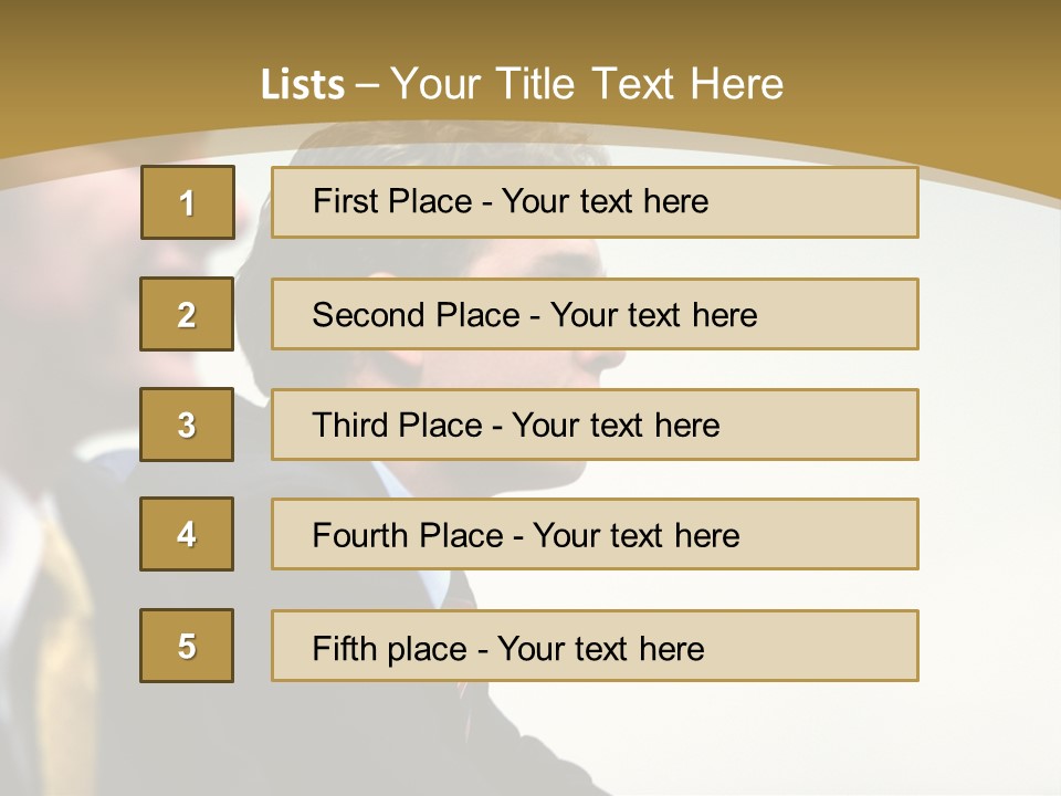 Man Close Young PowerPoint Template