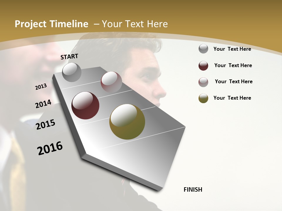 Man Close Young PowerPoint Template