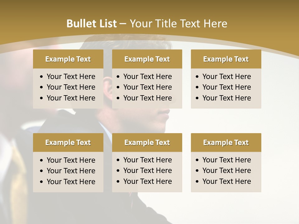 Man Close Young PowerPoint Template