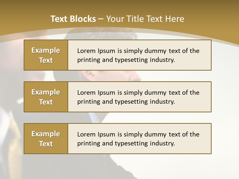 Man Close Young PowerPoint Template