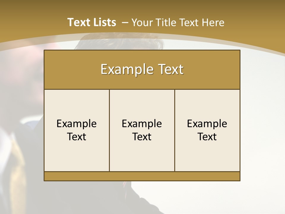 Man Close Young PowerPoint Template