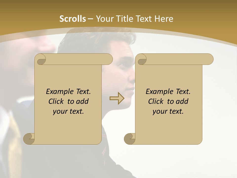 Man Close Young PowerPoint Template