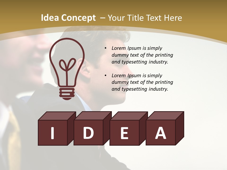 Man Close Young PowerPoint Template