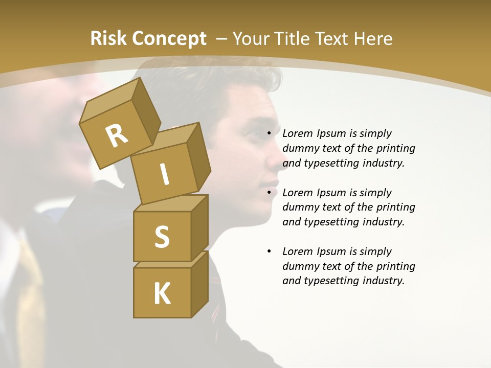 Man Close Young PowerPoint Template