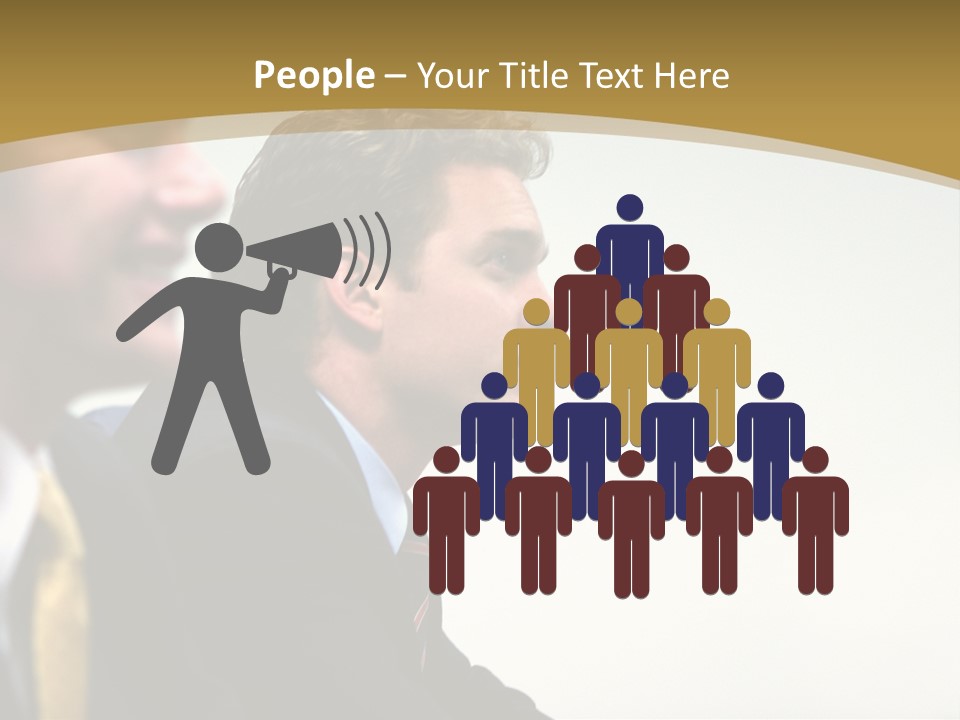 Man Close Young PowerPoint Template