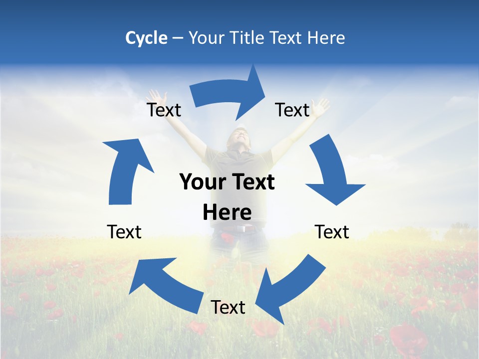 Joy Success Stand PowerPoint Template