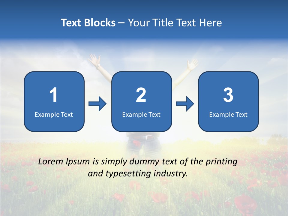 Joy Success Stand PowerPoint Template
