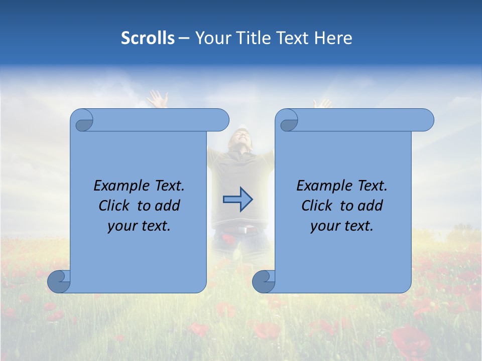 Joy Success Stand PowerPoint Template