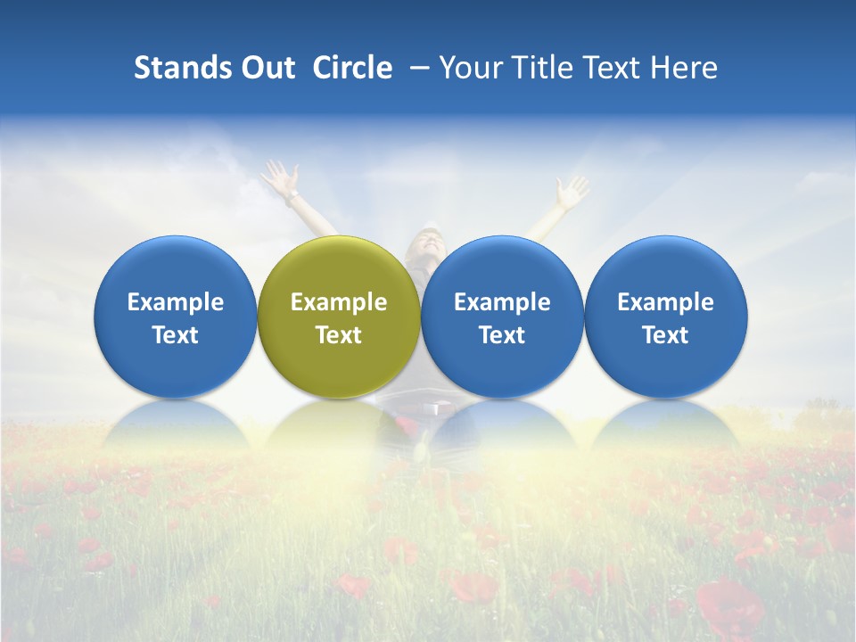 Joy Success Stand PowerPoint Template