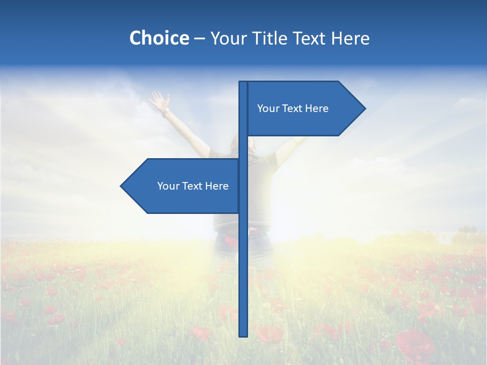 Joy Success Stand PowerPoint Template