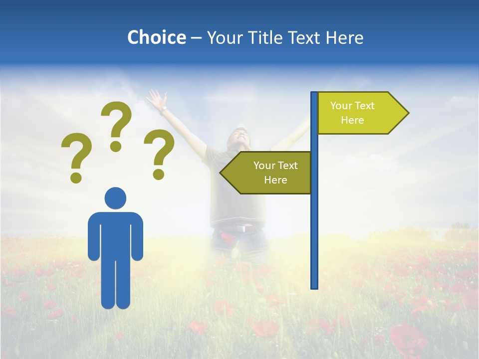 Joy Success Stand PowerPoint Template