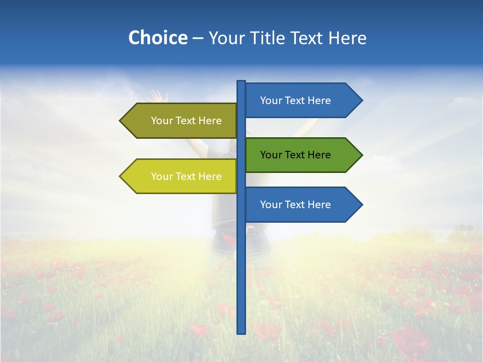 Joy Success Stand PowerPoint Template
