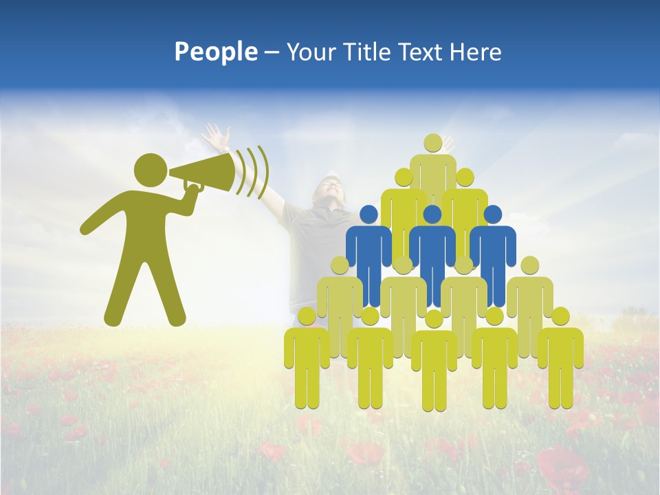 Joy Success Stand PowerPoint Template