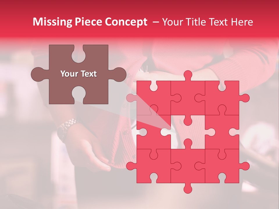 Shoplifter Retail Lady PowerPoint Template