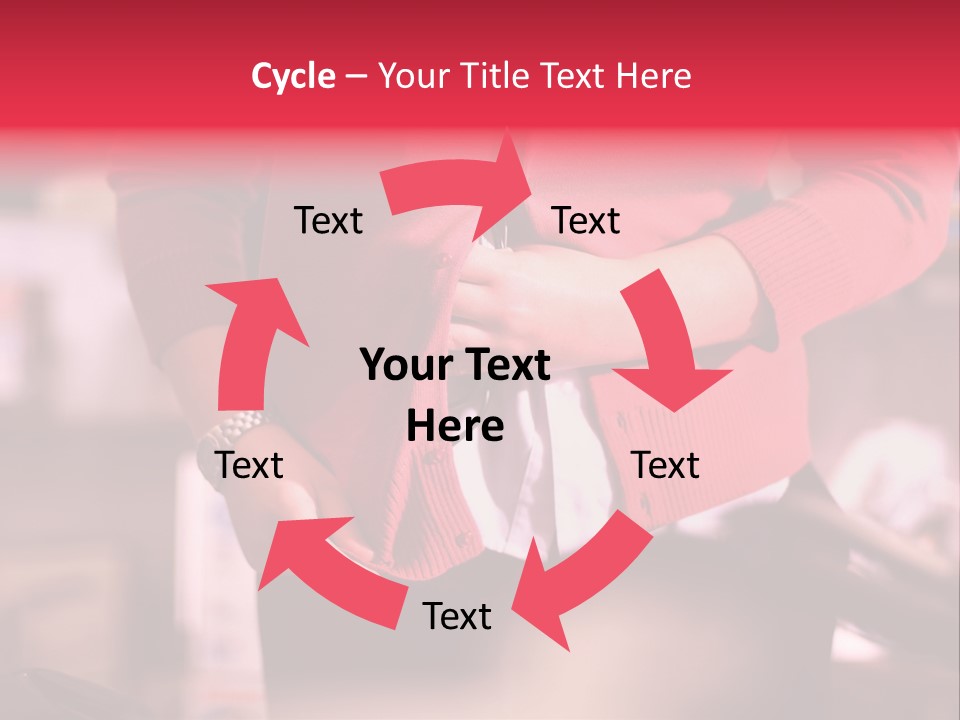 Shoplifter Retail Lady PowerPoint Template