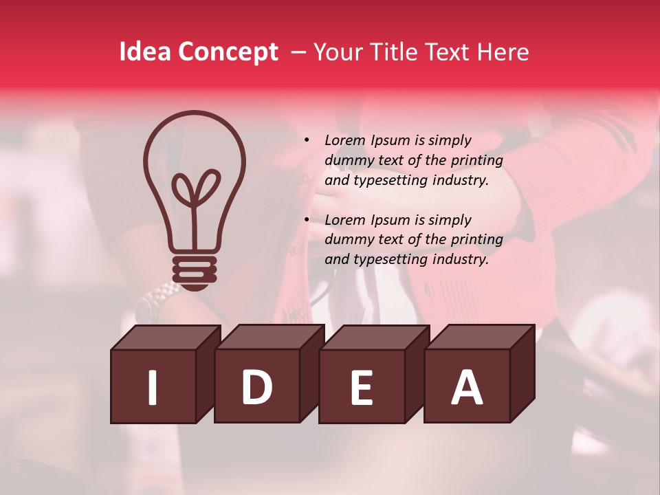 Shoplifter Retail Lady PowerPoint Template