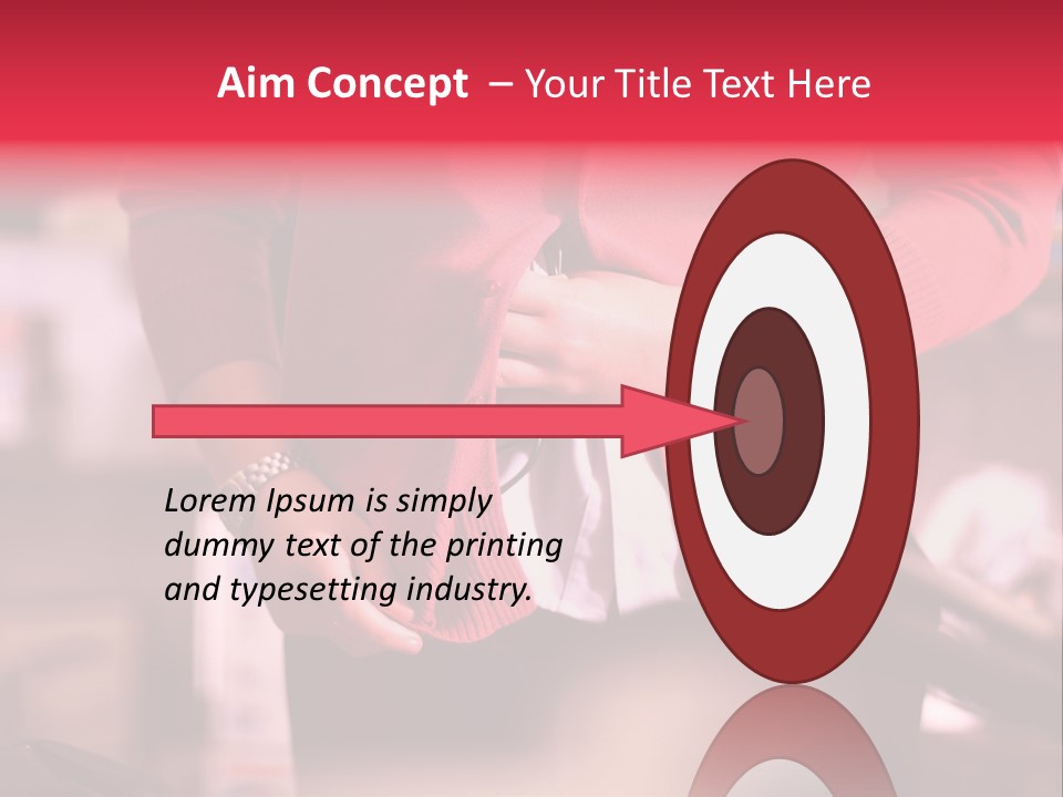 Shoplifter Retail Lady PowerPoint Template