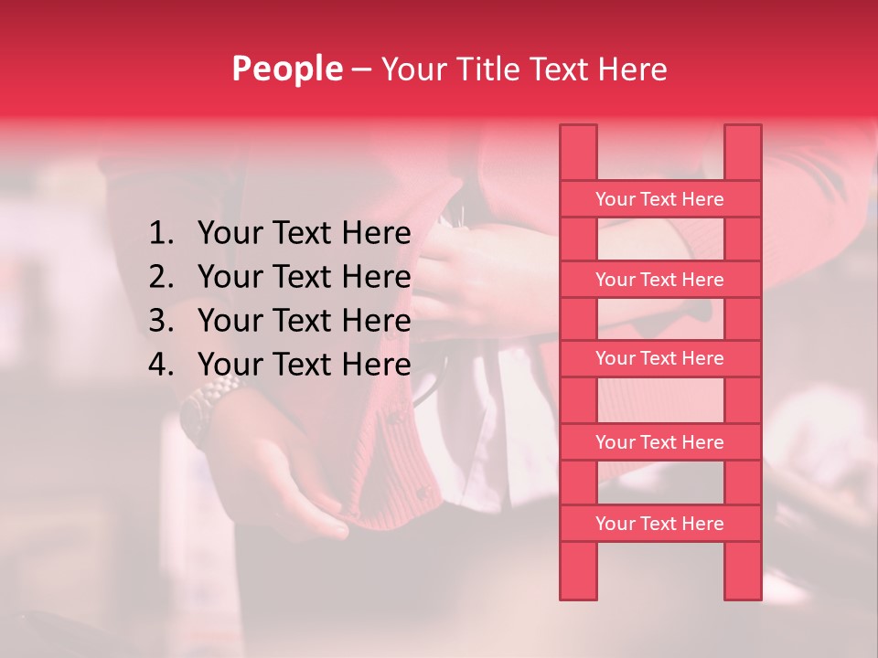 Shoplifter Retail Lady PowerPoint Template