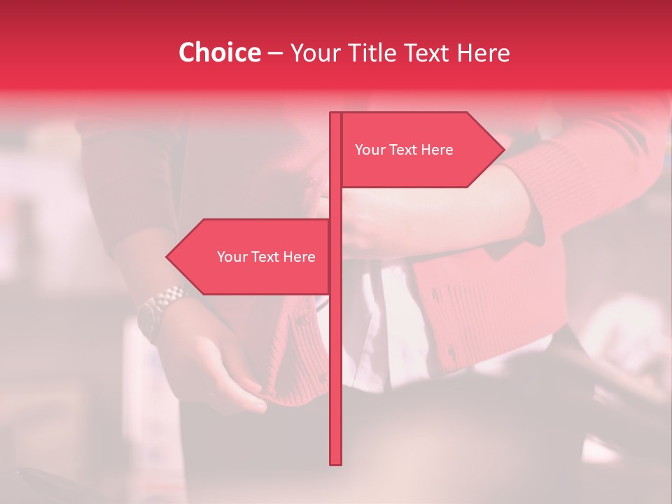 Shoplifter Retail Lady PowerPoint Template