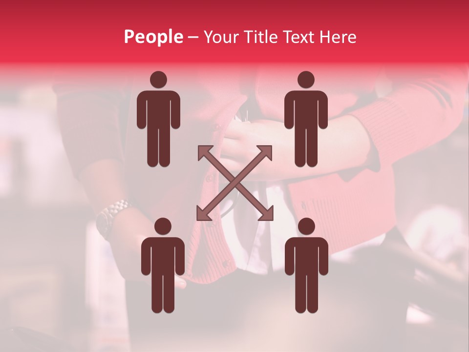 Shoplifter Retail Lady PowerPoint Template