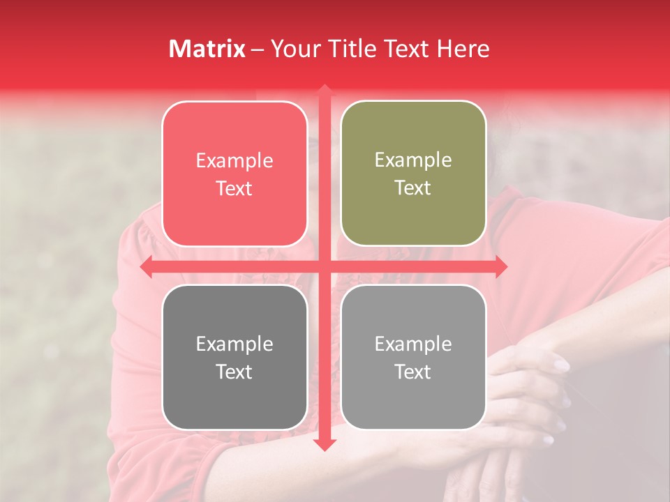 Serious Sitting Bench PowerPoint Template