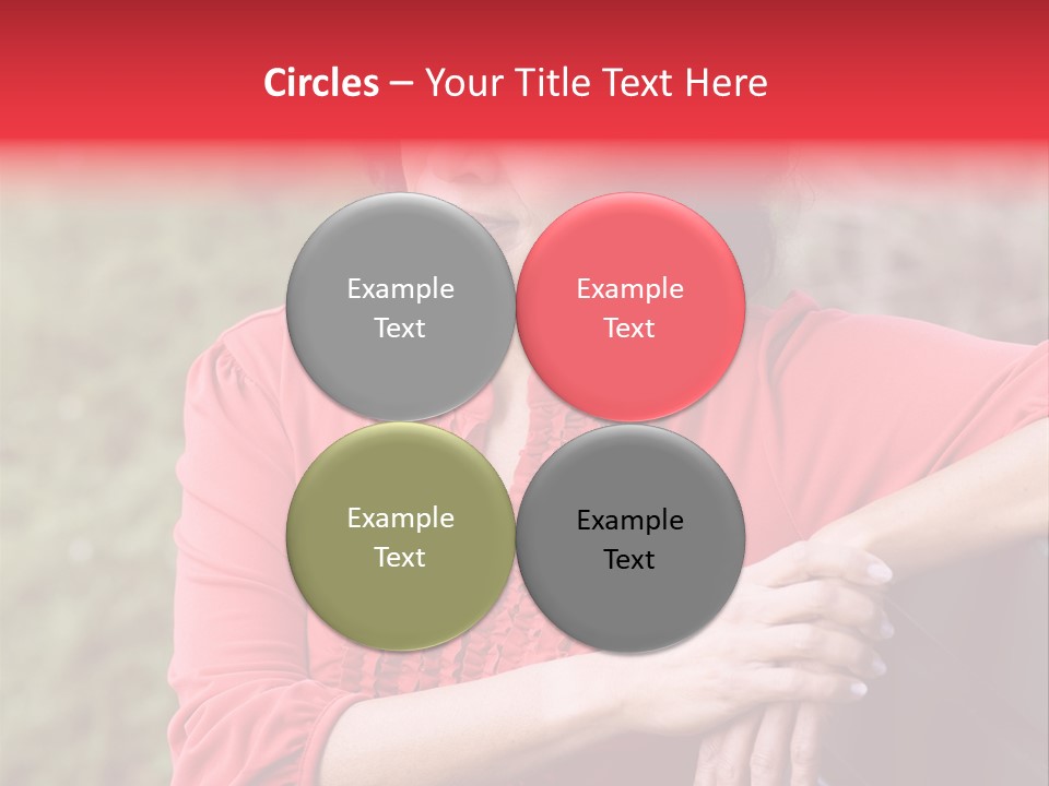 Serious Sitting Bench PowerPoint Template