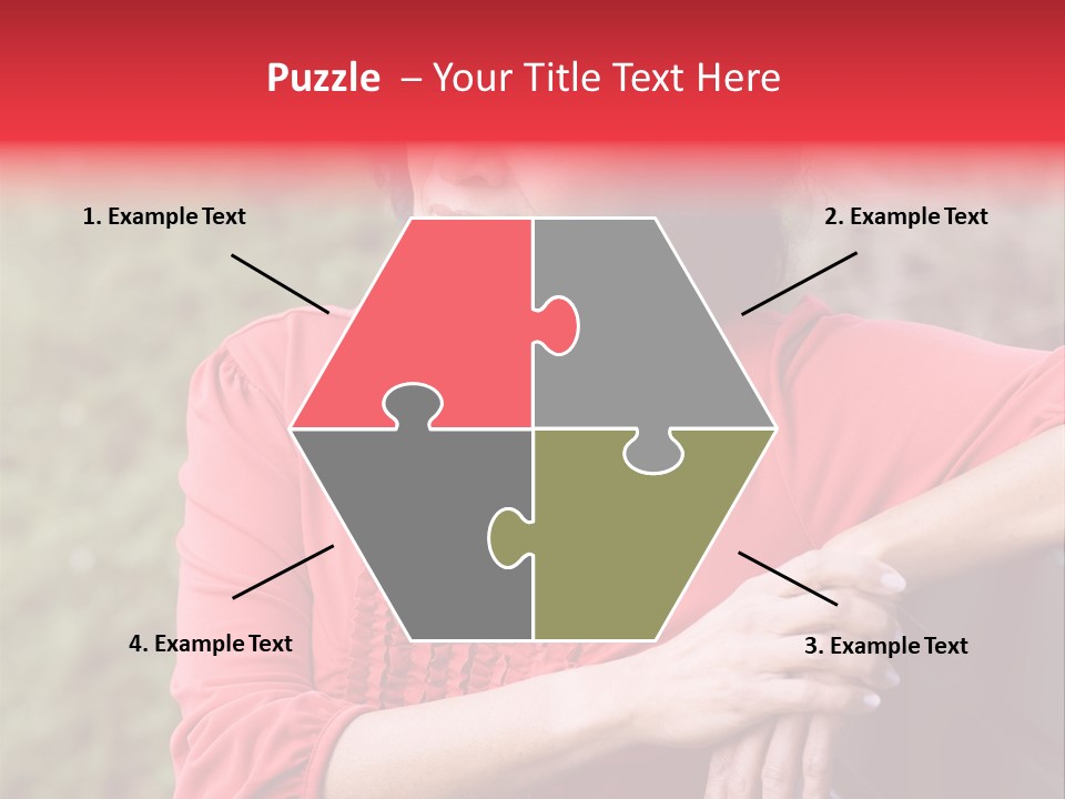 Serious Sitting Bench PowerPoint Template