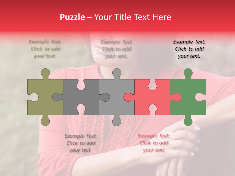 Serious Sitting Bench PowerPoint Template