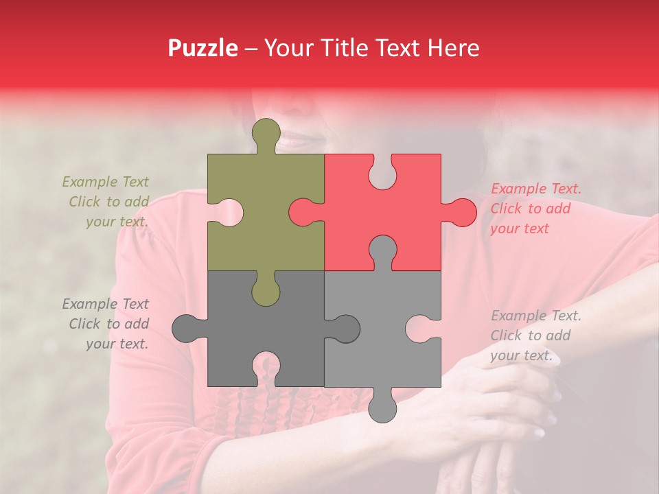 Serious Sitting Bench PowerPoint Template