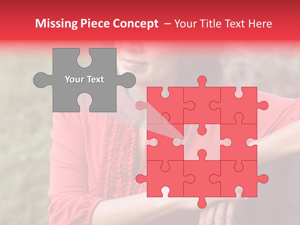 Serious Sitting Bench PowerPoint Template