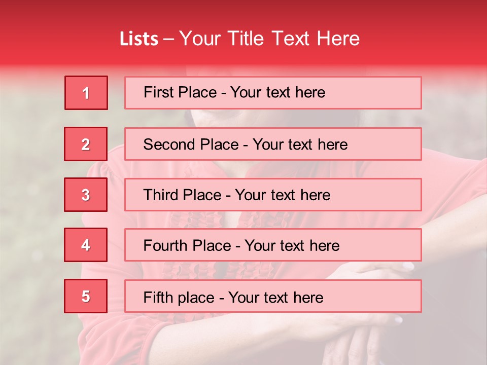 Serious Sitting Bench PowerPoint Template