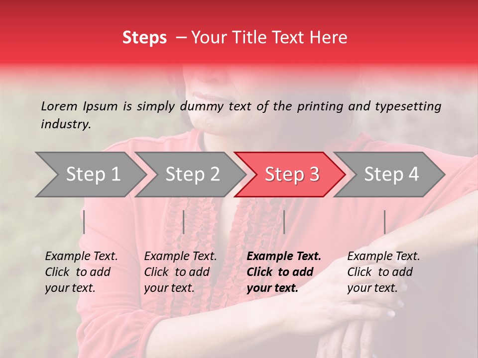 Serious Sitting Bench PowerPoint Template