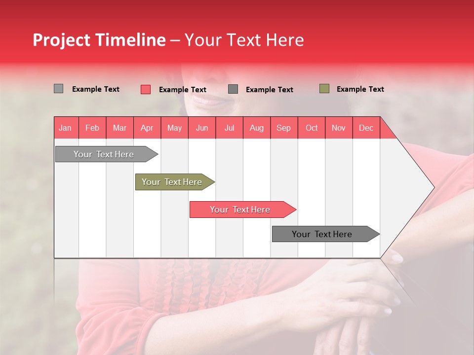 Serious Sitting Bench PowerPoint Template